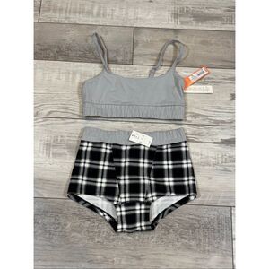 Colsie women's bralette and boy shorts pajama set size XS